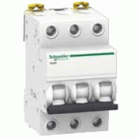 3-полюсный автоматический выключатель Schneider Electric Acti 9 iC60H арт. A9F89310 на ток 10 А с характеристикой отключения C для защиты цепей и электроустановок