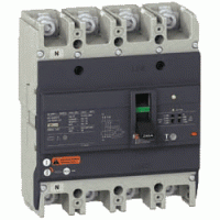 Дифференциальный автоматический выключатель Schneider Electric EasyPact TVS EZCV250N4160, 4-полюсный, на ток 160 А, с отключающей способностью 25 кА