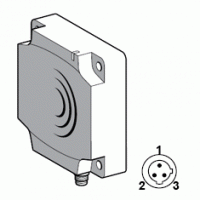 Индуктивный датчик Schneider Electric Telemecanique OsiSense XS8D1A1MAU20 плоского(прямоугольного) формата 80x80x26мм, с функцией обучения